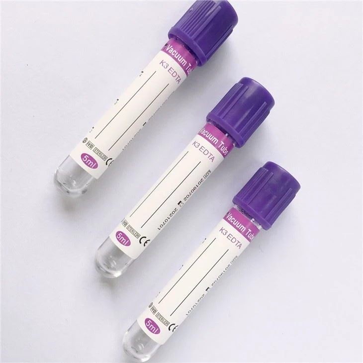 EDTA K2 K3 Blood Sample Collection Tubes