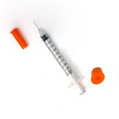Jednorazowa strzykawka z insuliną medyczną